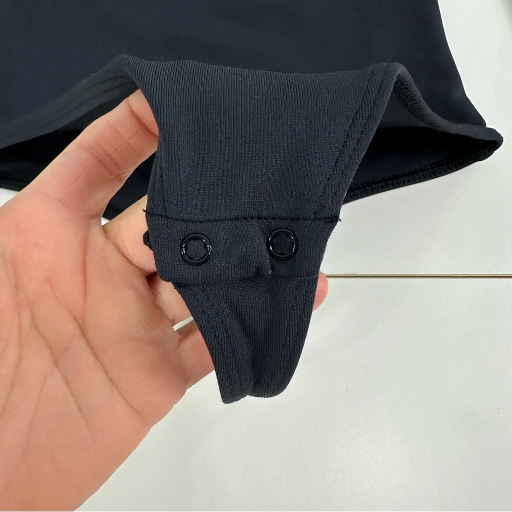 Aritzia Babaton Black Long Sleeve Bodysuit with Square Neckline Size 2XS (XXS) - Picture 7 of 16